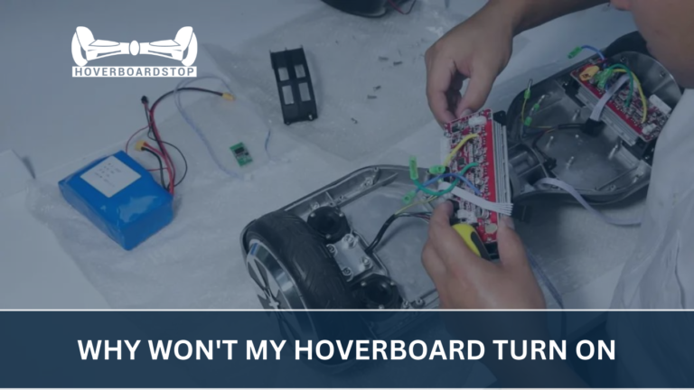 why won't my hoverboard turn on